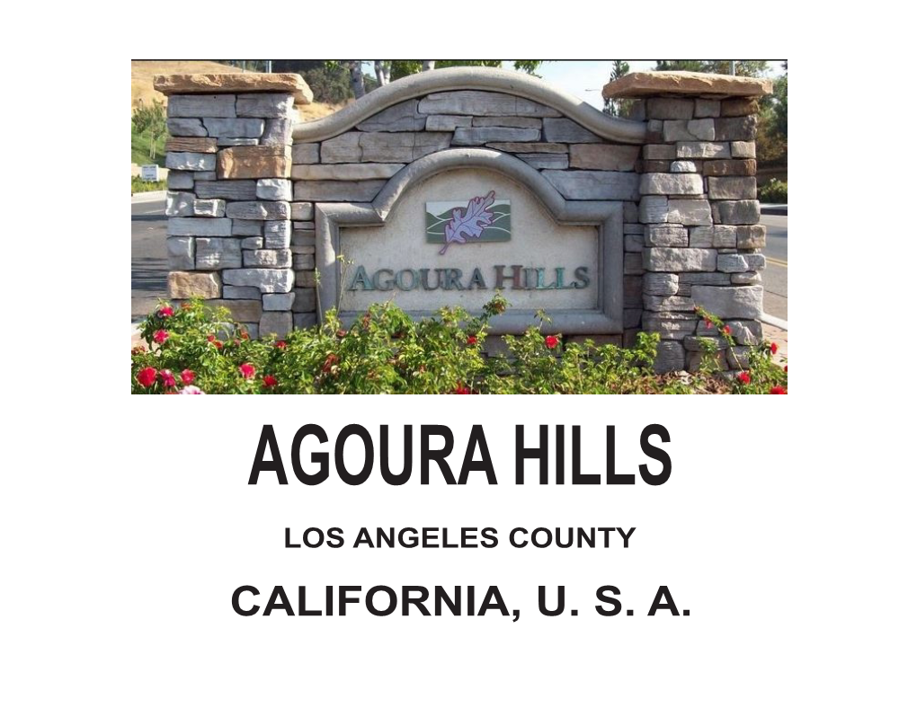 Agoura Hills Los Angeles County California, U