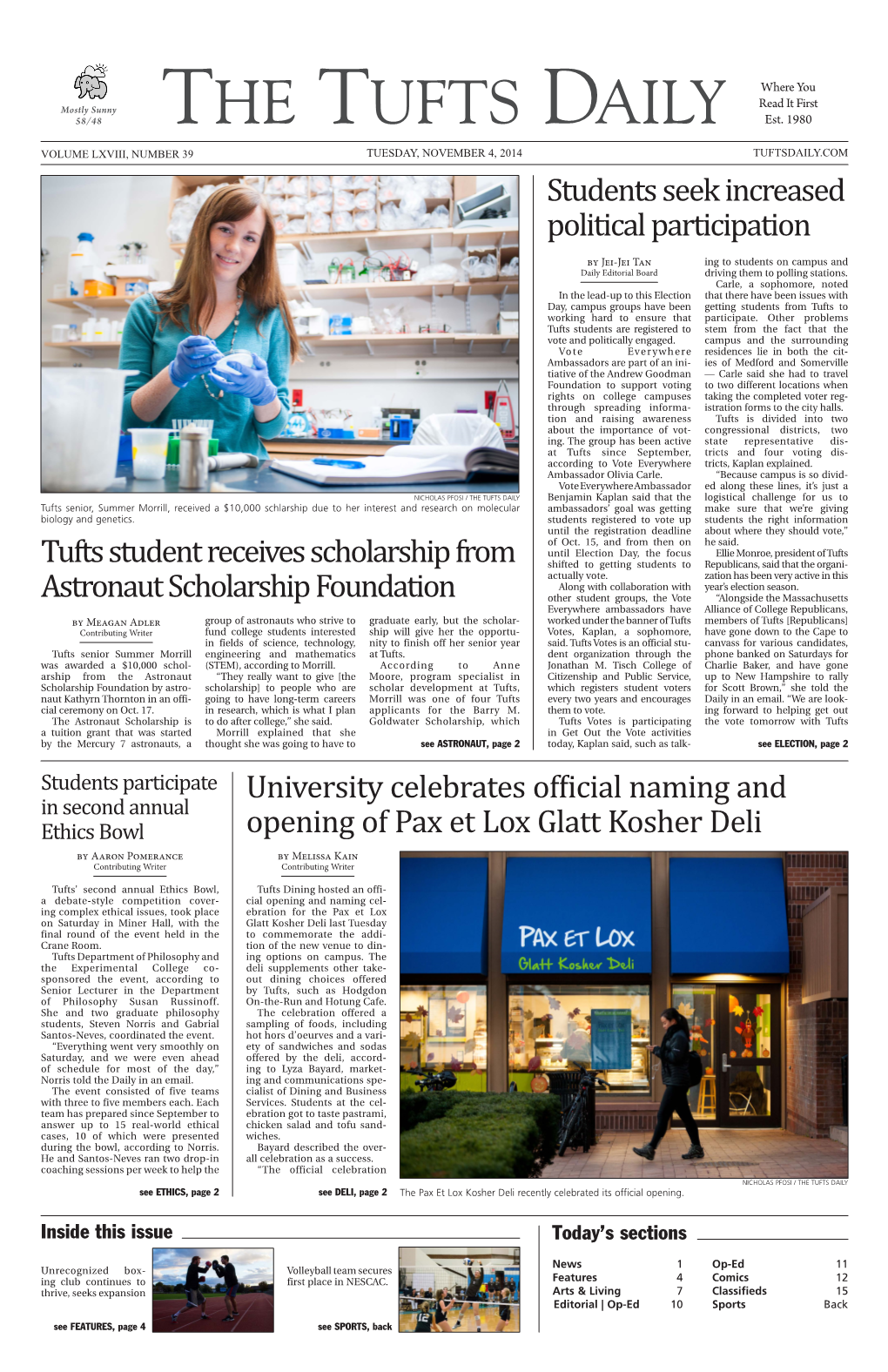 THE TUFTS DAILY Est