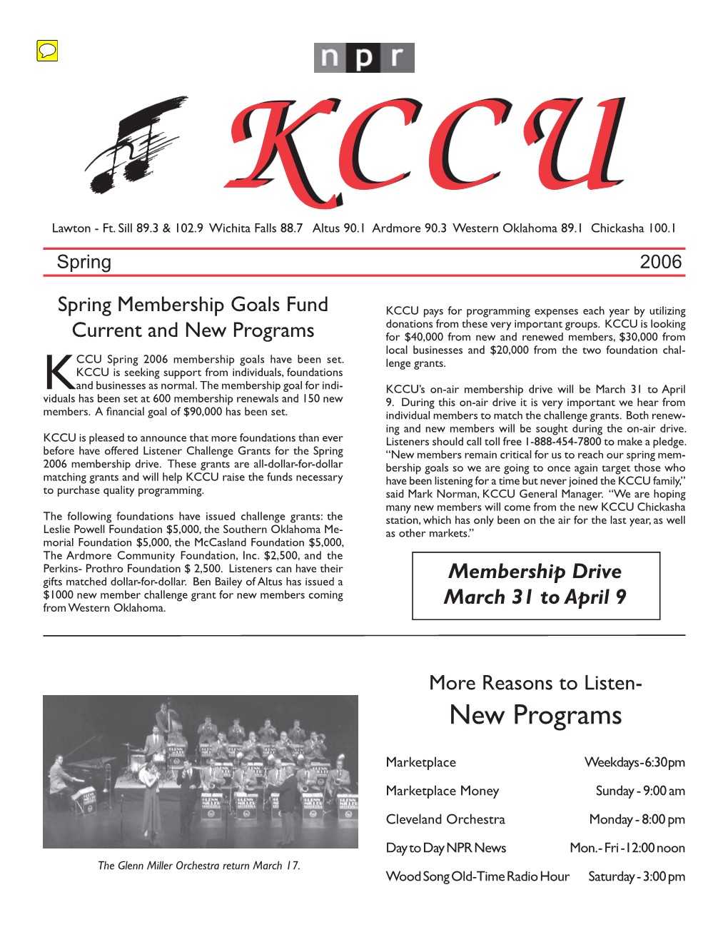 KCCU Newsletter