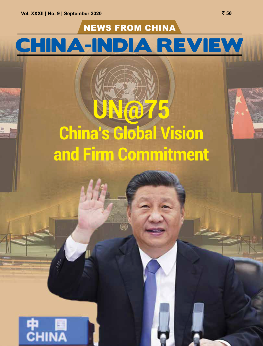 September 2020 ` 50 News from China China-India Review