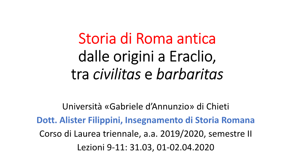 3° Trattato Roma-Cartagine • 304: Trattato Roma-Sanniti • 302: Trattato Roma-Taranto • 3° Guerra Contro I Sanniti (298-290) Il IV Sec