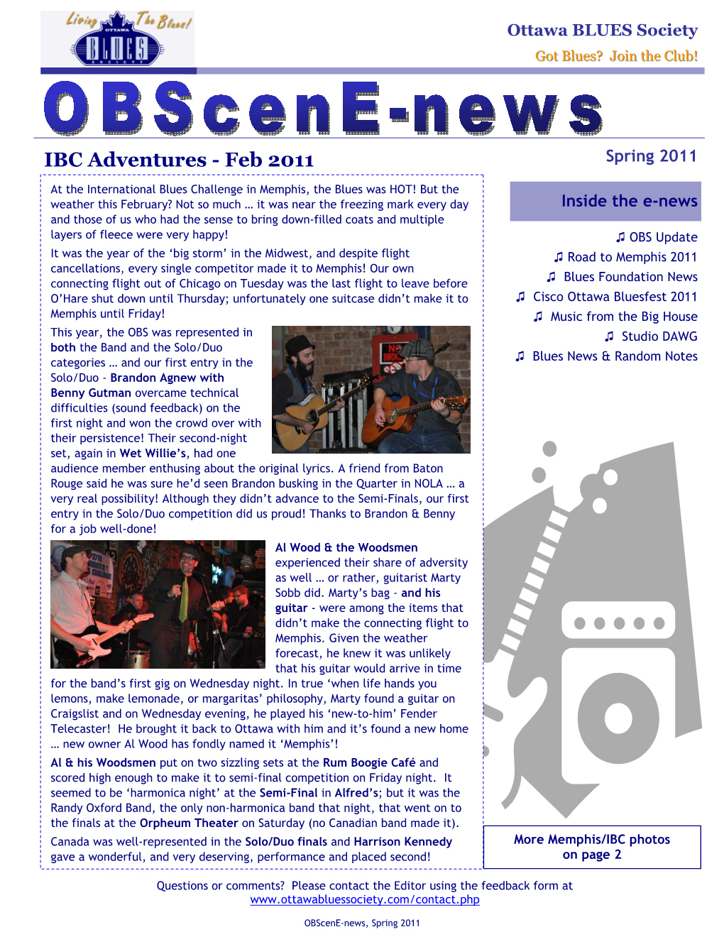 Obscene-News, Spring 2011