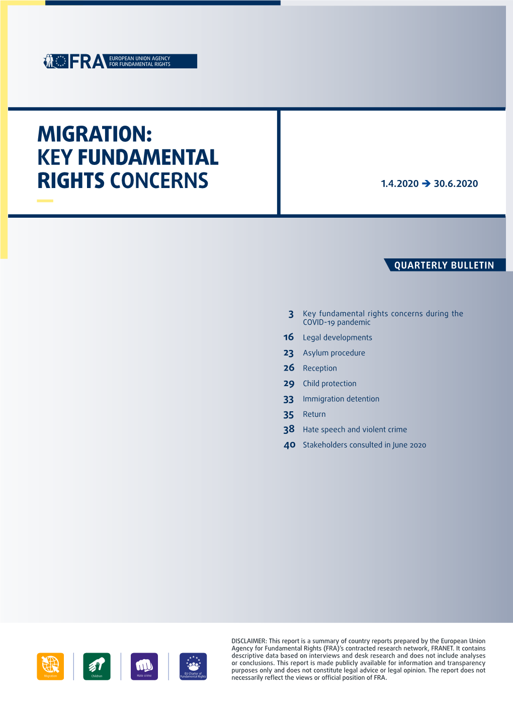 Fra-2020-Migration-Bulletin-3 En.Pdf