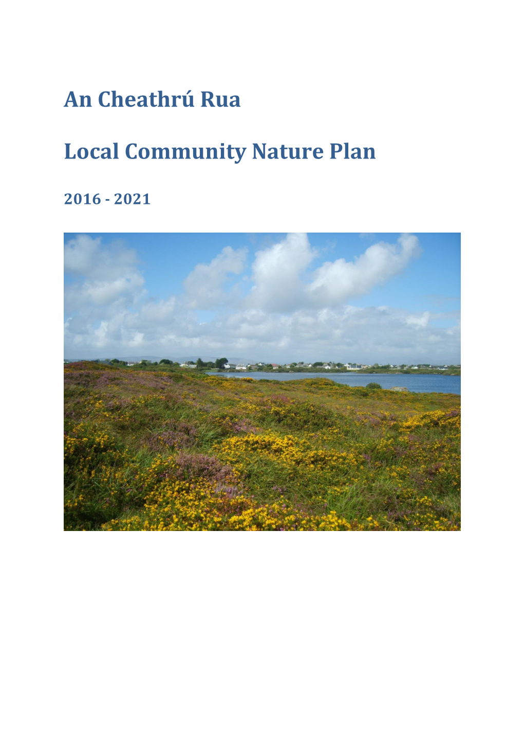 An Cheathrú Rua Local Community Nature Plan