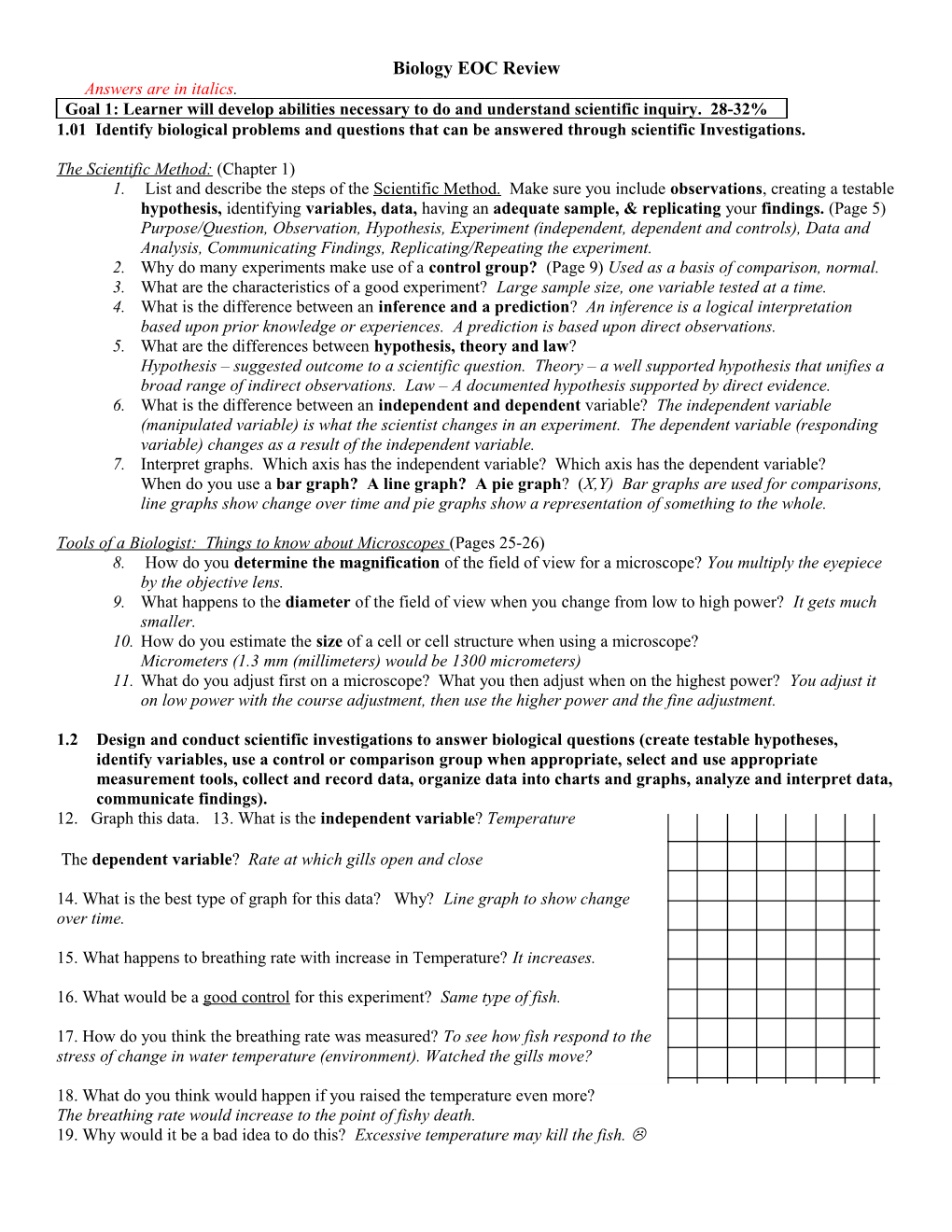 Biology EOC Review