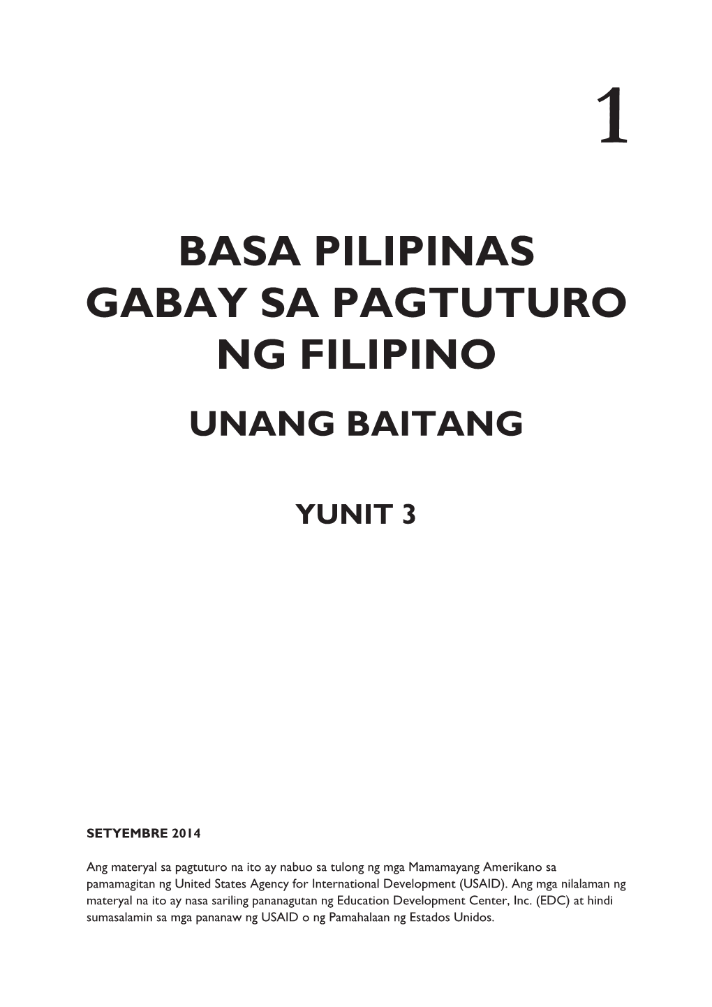 BASA PILIPINAS Gabay Sa Pagtuturo Ng Filipino Unang Baitang