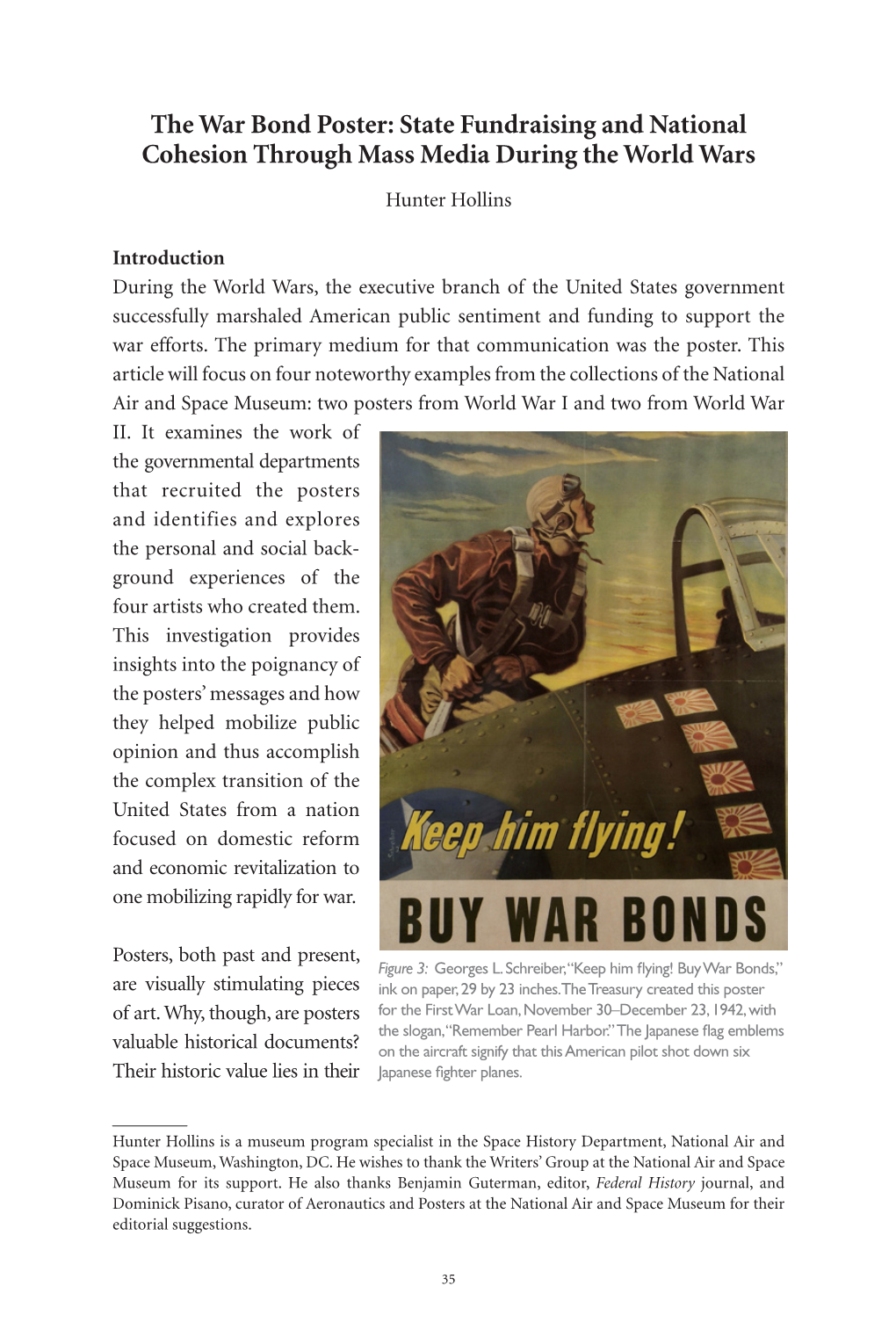 The War Bond Poster: State Fundraising and National Cohesion Through Mass Media During the World Wars