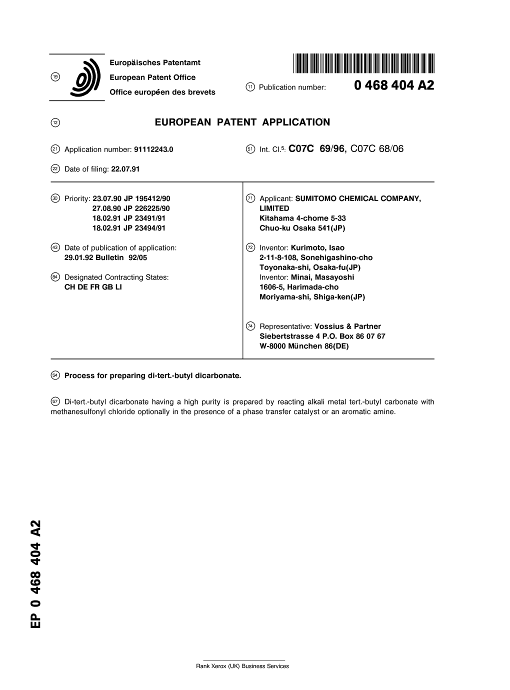 Butyl Dicarbonate