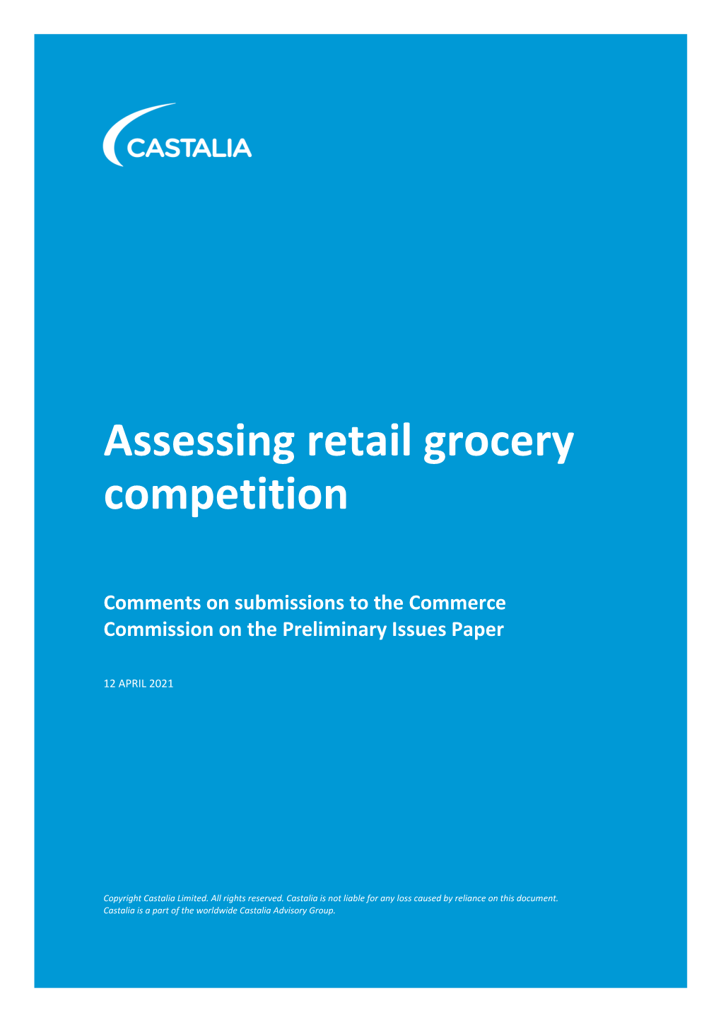 Castalia – Assessing Retail Grocery Competition