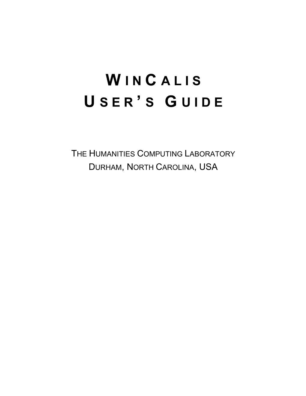 WCBASIC.PDF (Wincalis User's Guide)