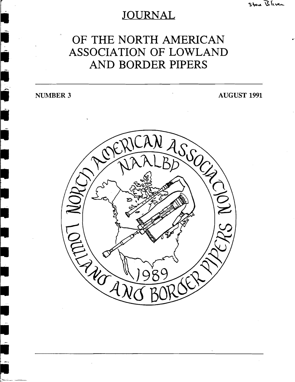 Journal of the North American . Association of Lowland and Border