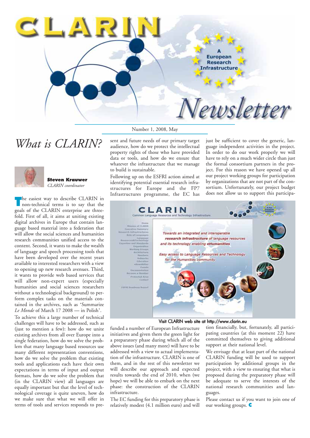 Clarin Newsletter No 1