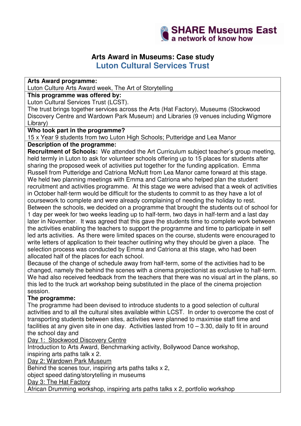 Luton Cultural Services Trust