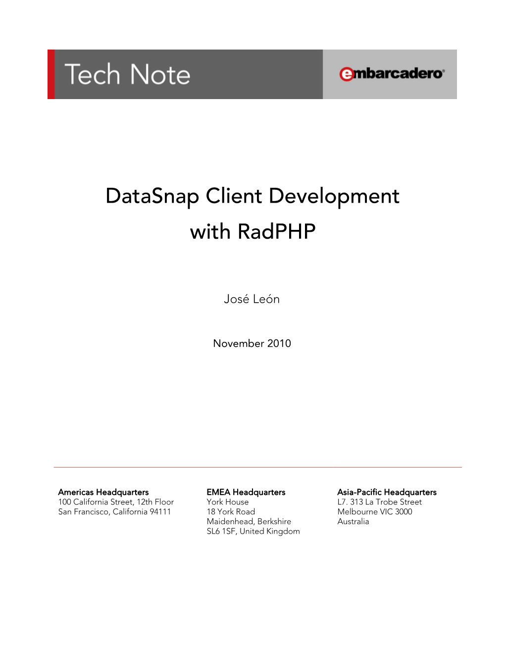 Datasnap Client Development with Radphp