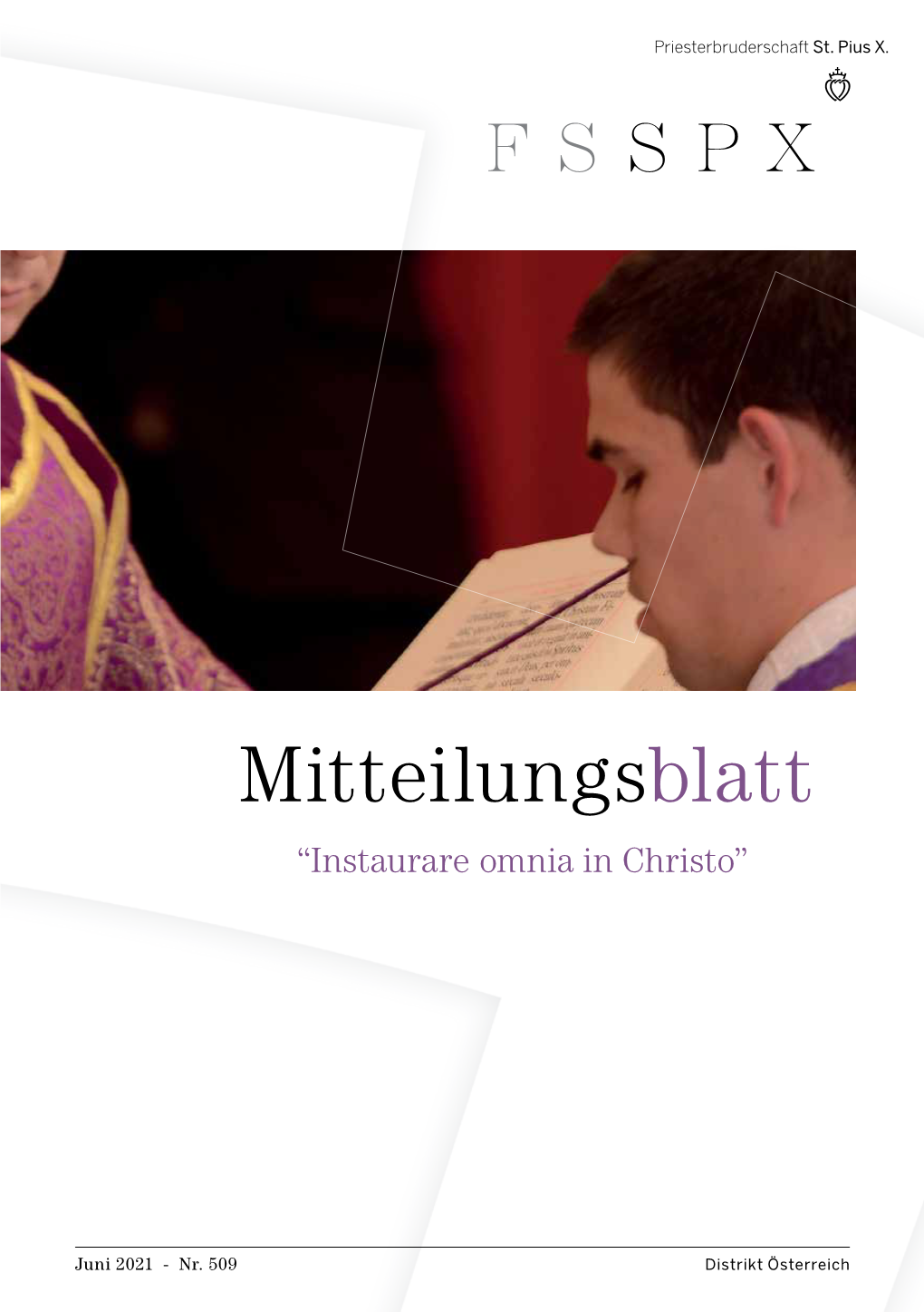 Mitteilungsblatt “Instaurare Omnia in Christo”