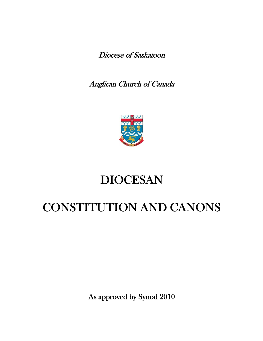 Diocesan Constitution And