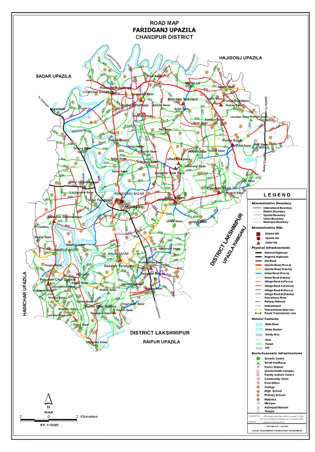 Inventory of LGED Road Network, March 2005, Bangladesh