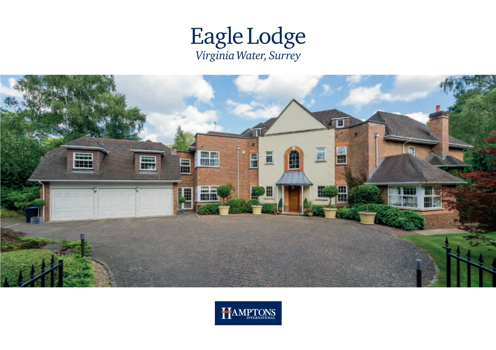 Eagle Lodge Virginia Water, Surrey Eagle Lodge, Wellington Avenue, Virginia Water, Surrey, GU25 4QN