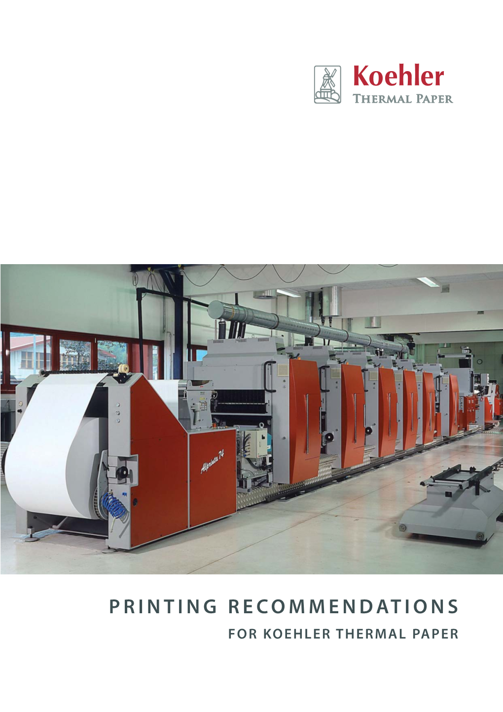 FOR KOEHLER THERMAL PAPER 2 Printing Recommendations