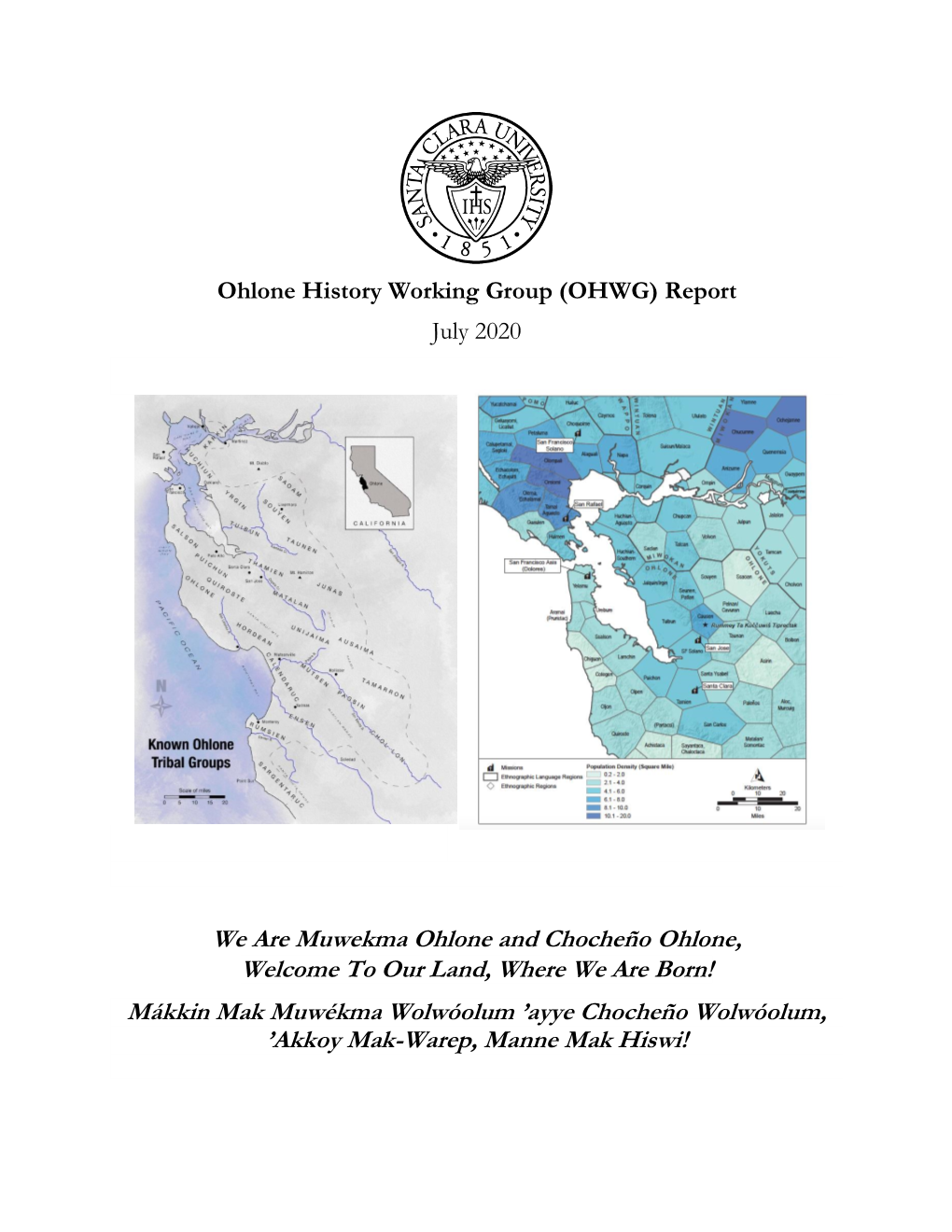 Ohlone History Working Group Report