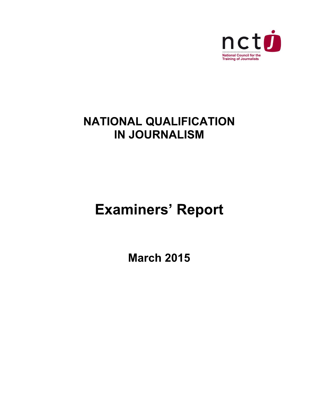 Examiners' Report