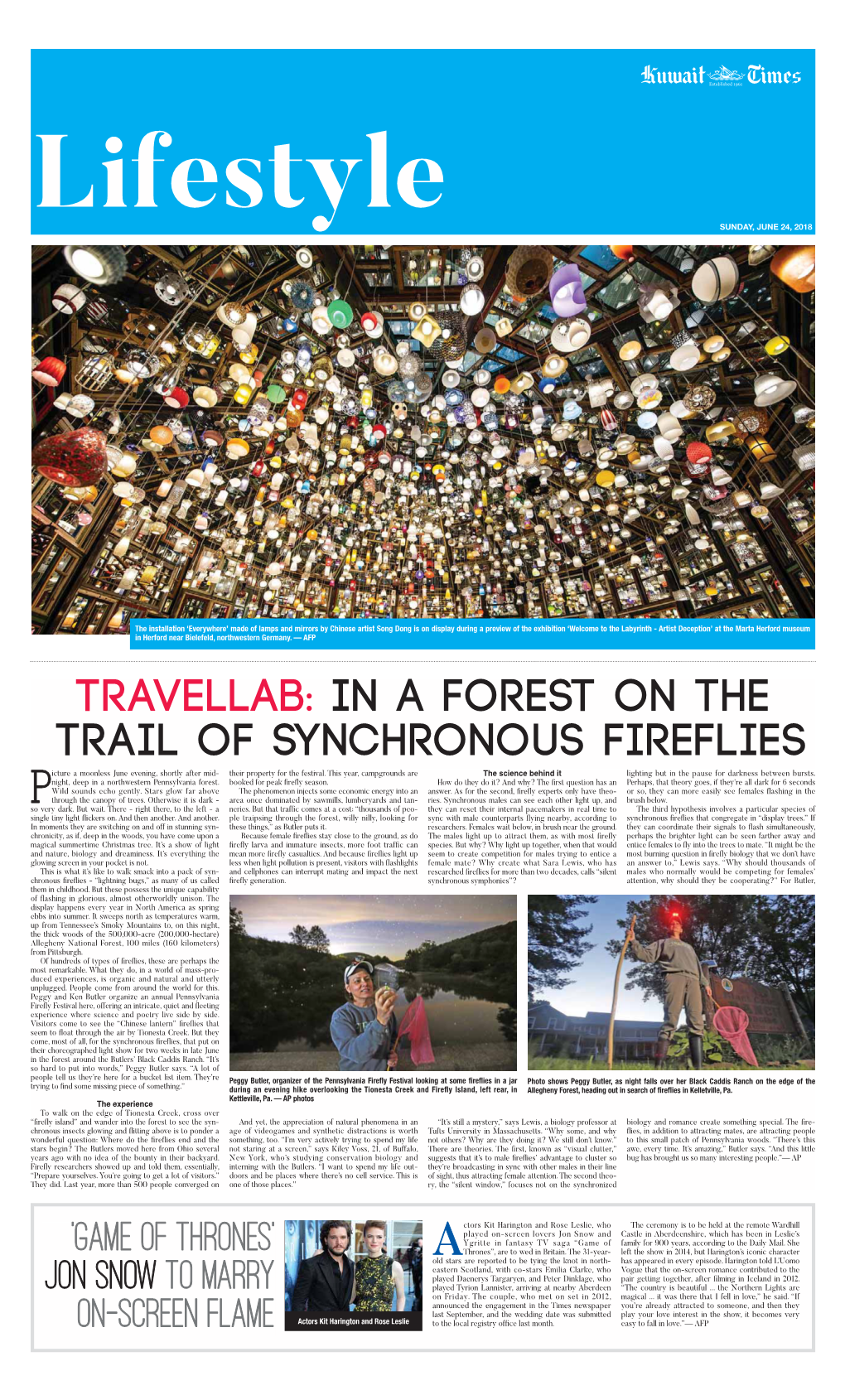 Travellab: in a Forest on the Trail of Synchronous Fireflies