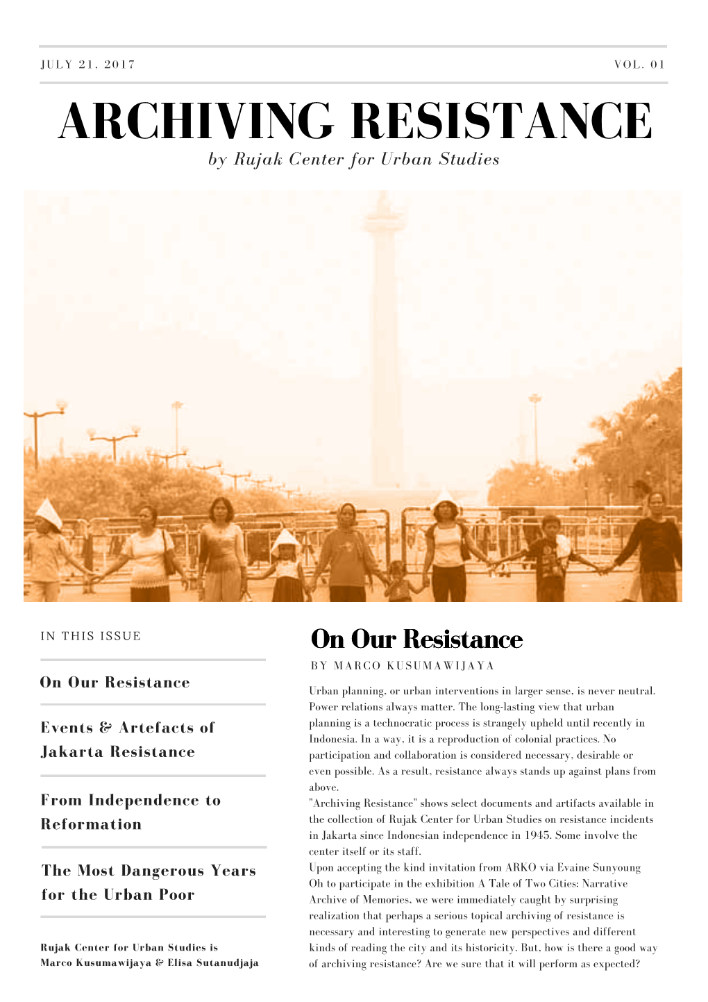 ARCHIVING RESISTANCE by Rujak Center for Urban Studies