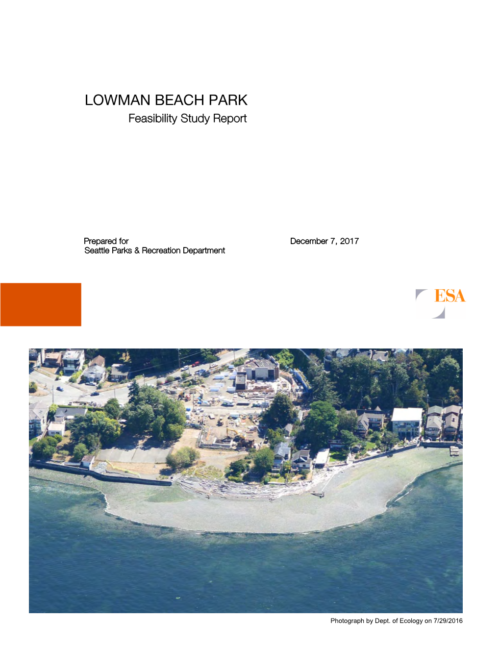 LOWMAN BEACH PARK Feasibility Study Report