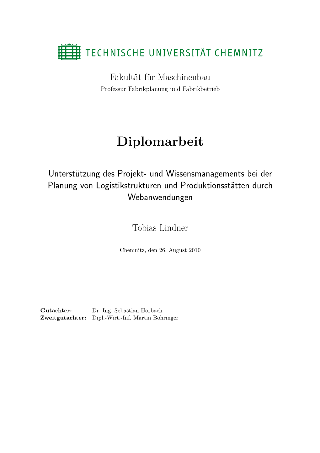 Diplomarbeit