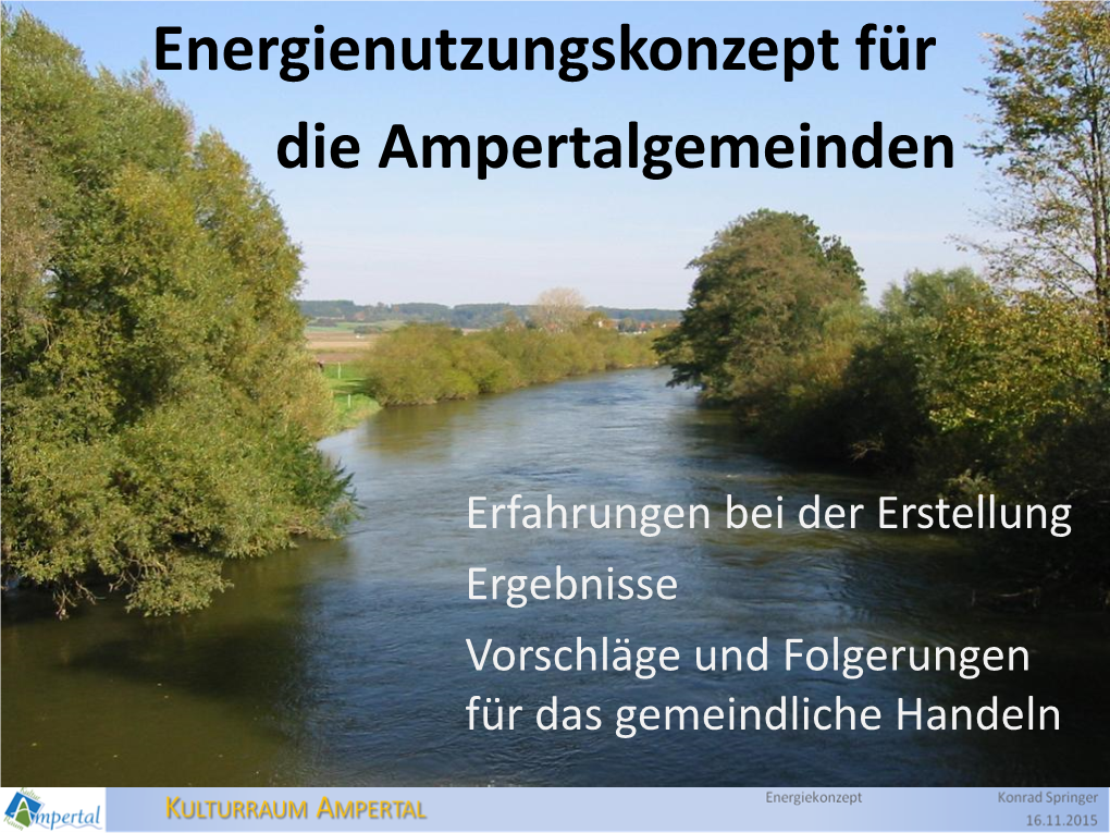 Energiekonzept Ampertalgemeinden