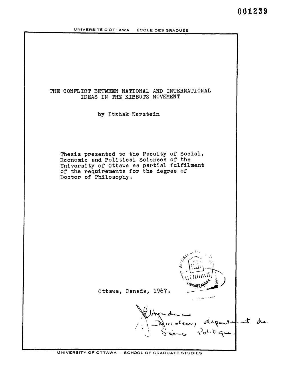 The Conflict Between National and International Ideas in the Kibbutz Movement