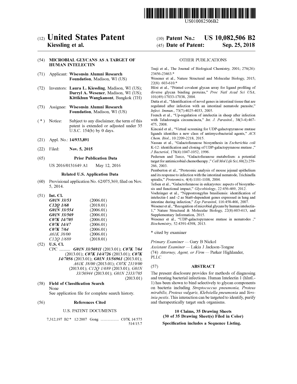 View U.S. Patent No. 10082506 in PDF Format