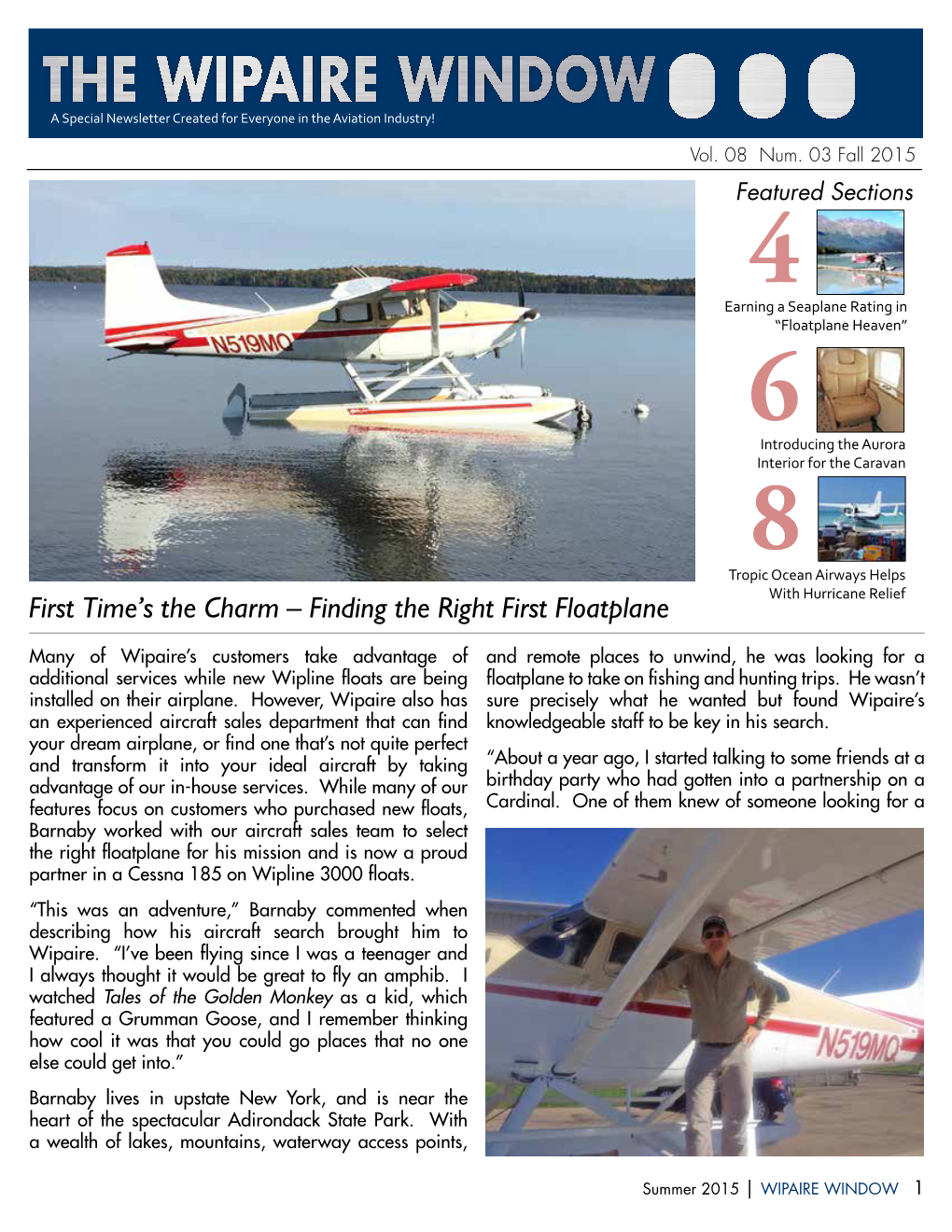 Finding the Right First Floatplane
