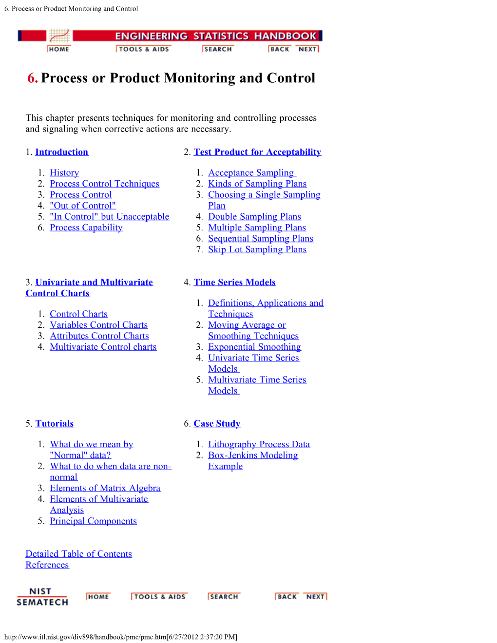 Process Or Product Monitoring and Control