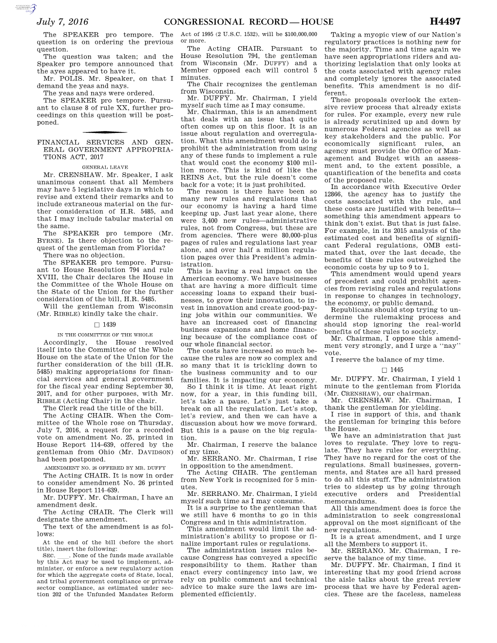 Congressional Record—House H4497