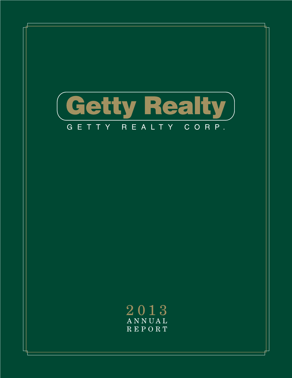 Getty Realty GETTY REALTY CORP