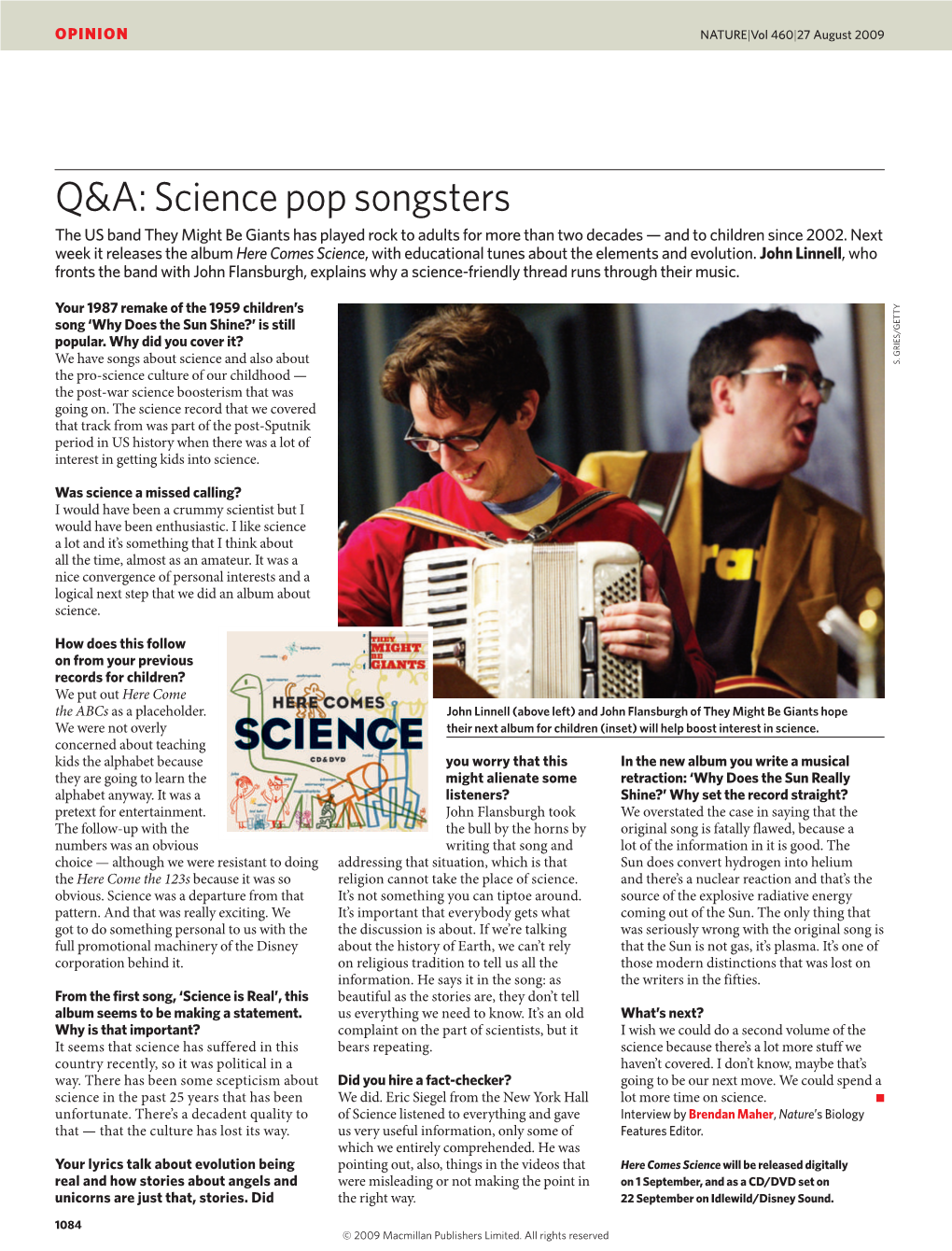 Q&A: Science Pop Songsters