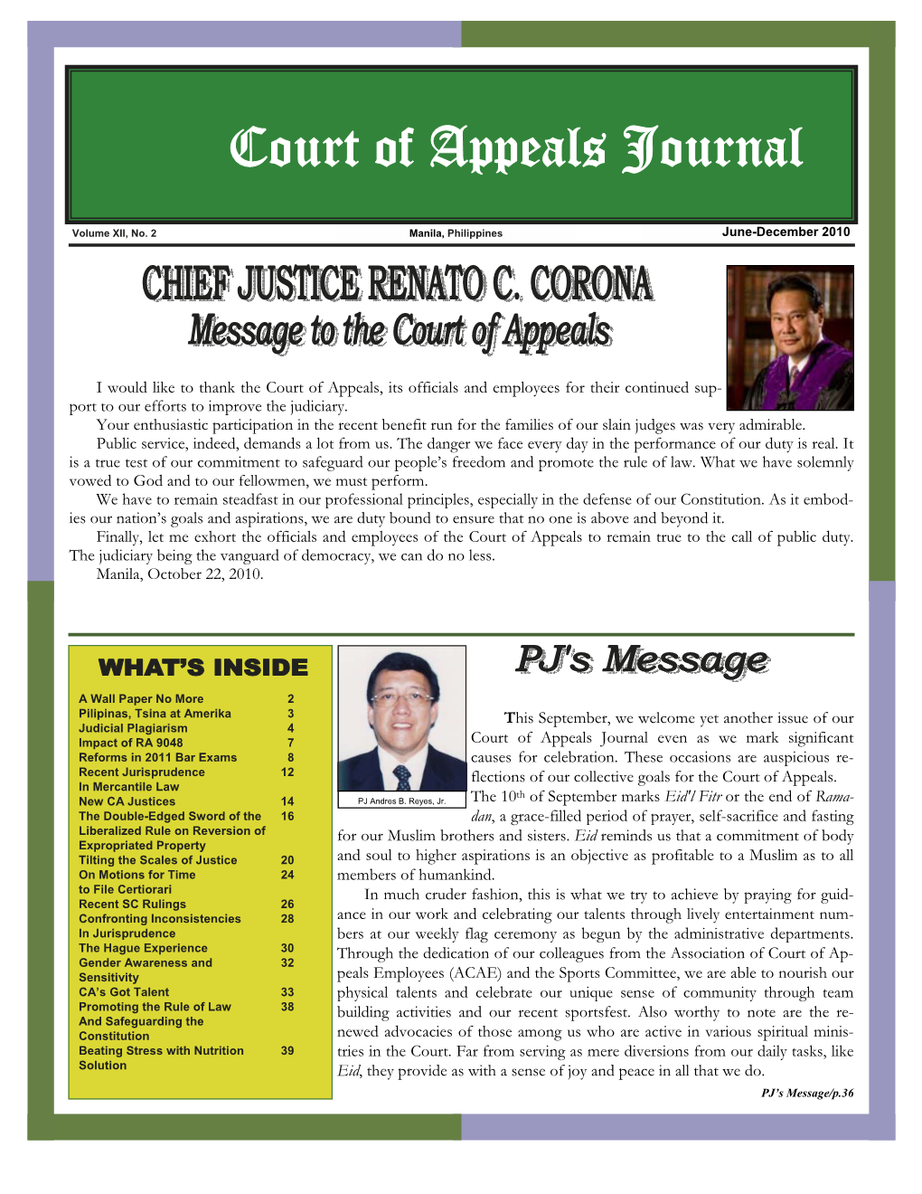 CA Journal XIII Finale 2