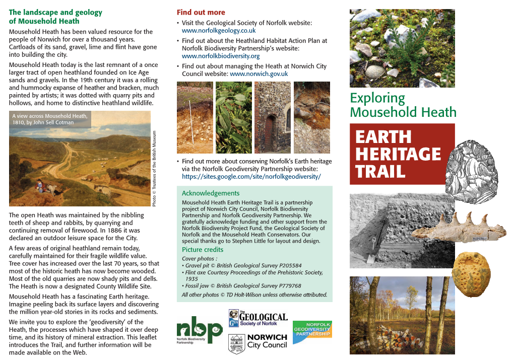 Mousehold Heath Earth Heritage Trail Leaflet