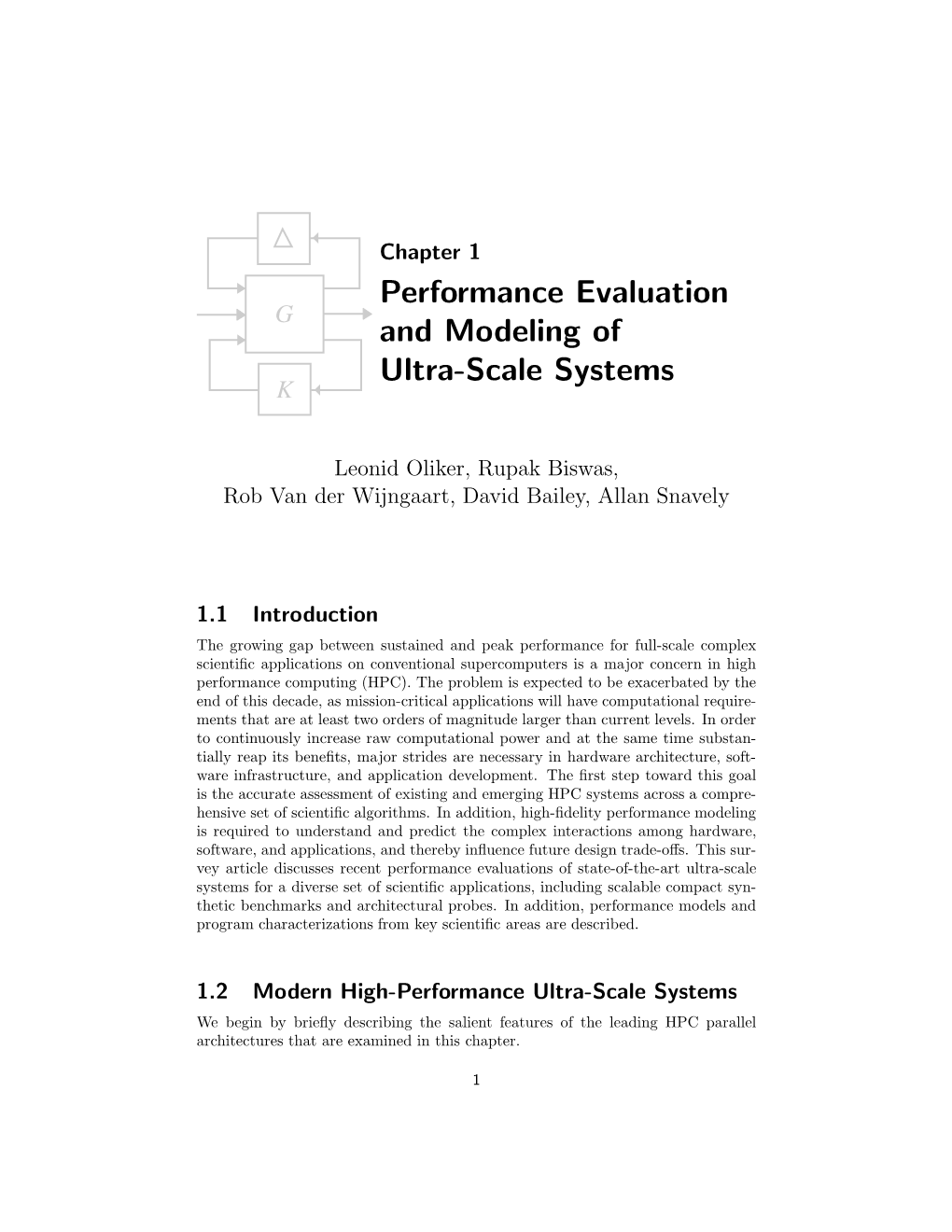 Performance Evaluation and Modeling of Ultra-Scale Systems