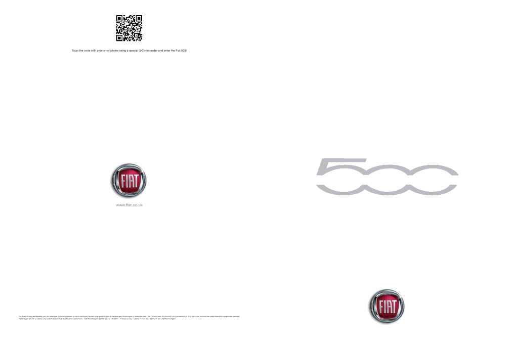 Fiat 500 Brochure