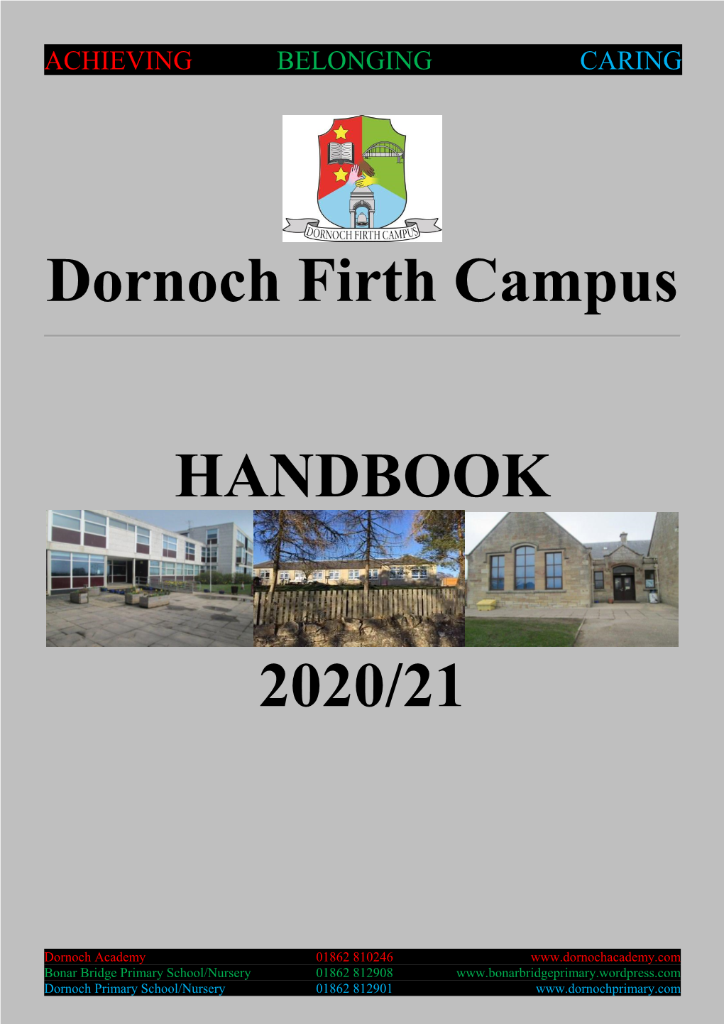 Dornoch Firth Campus HANDBOOK 2020/21