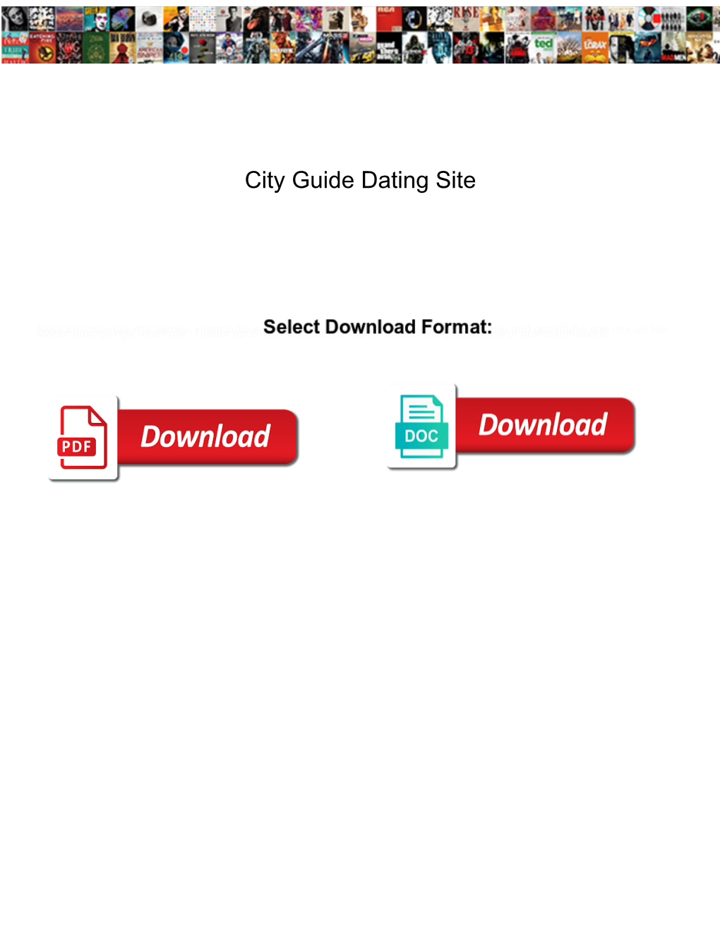 City Guide Dating Site