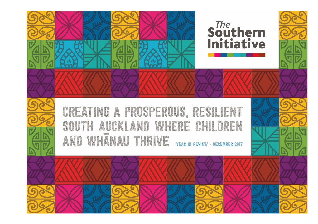 Creating a Prosperous, Resilient South Auckland Where Children And