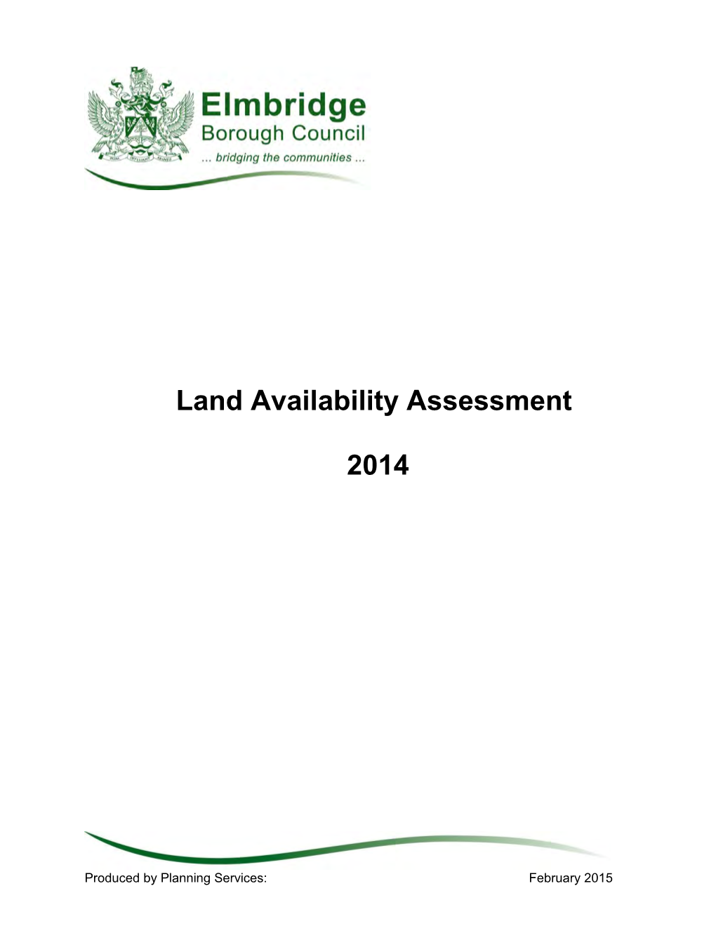 Land Availability Assessment 2014