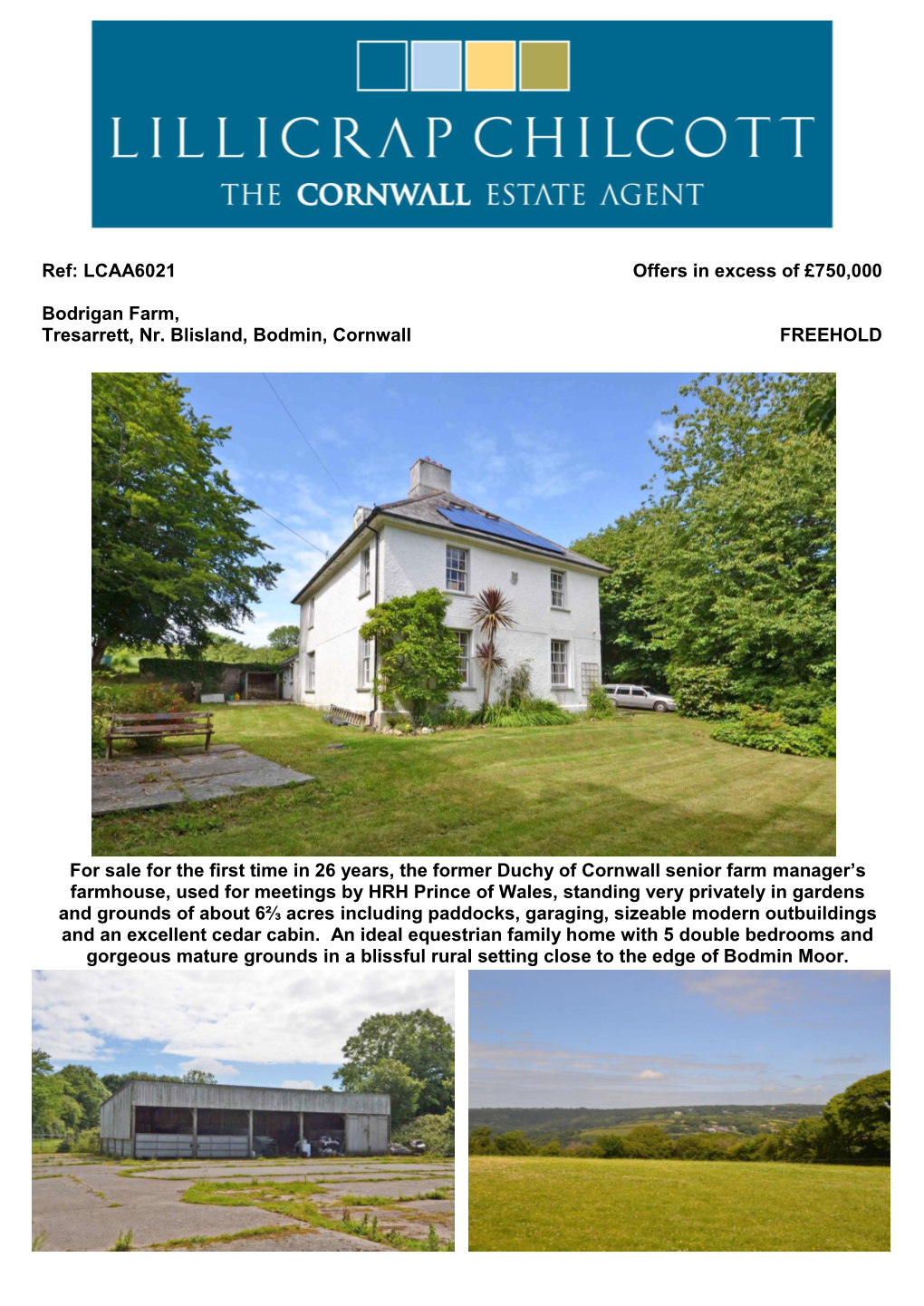 Ref: LCAA6021 Offers in Excess of £750,000