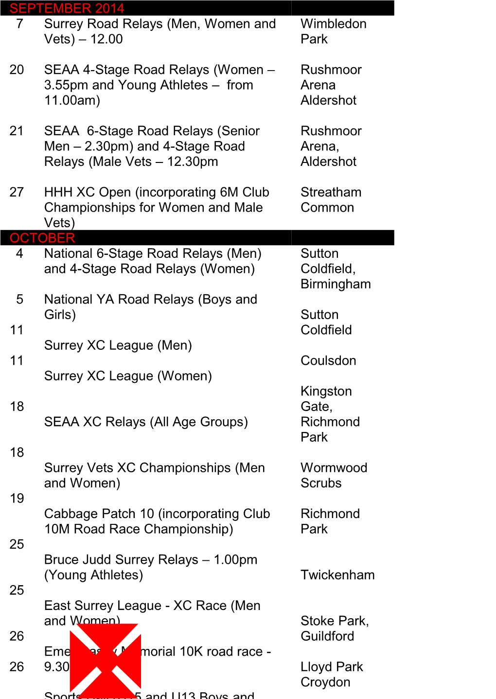 Herne Hill Harriers s1