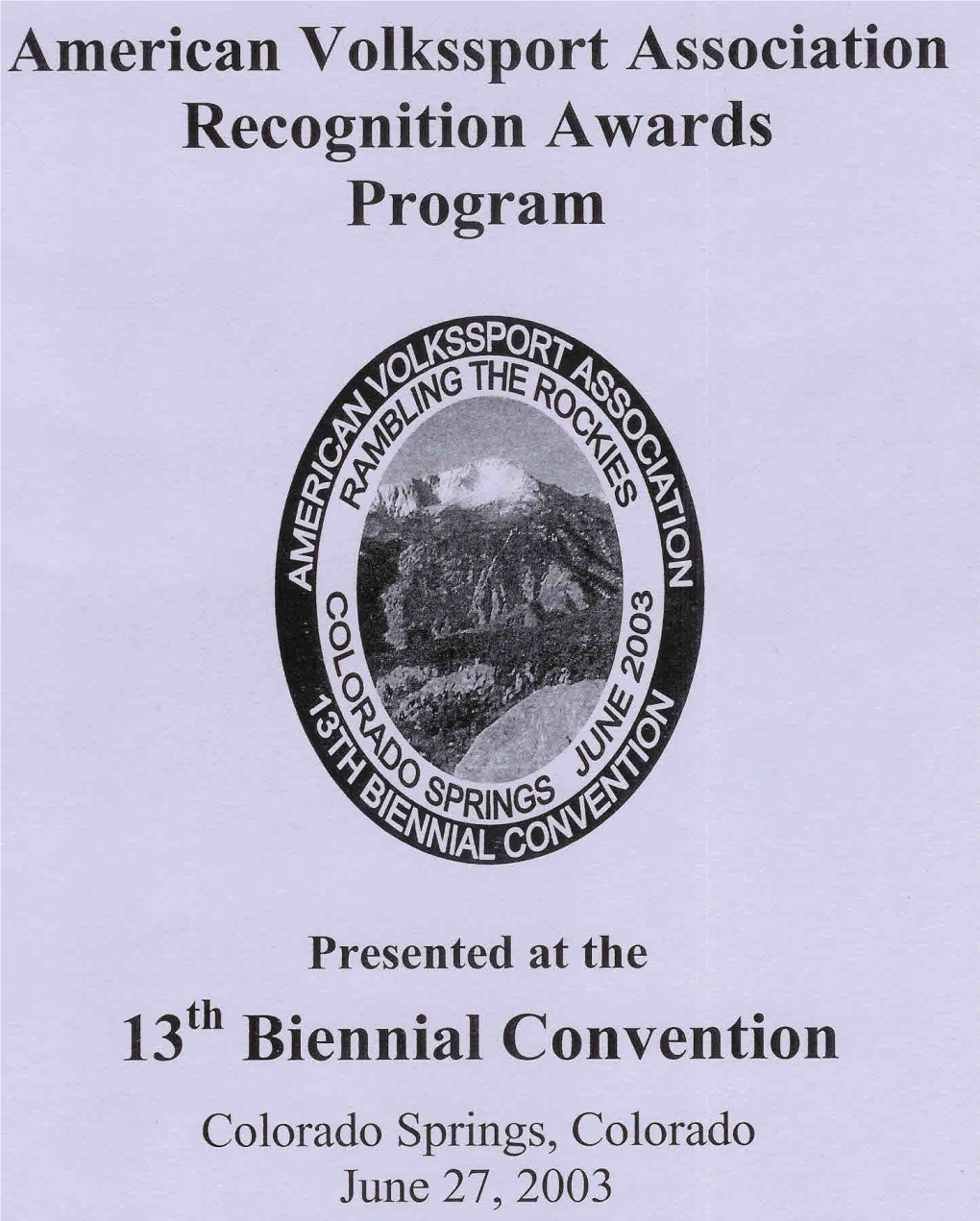 Recognition Awards Program