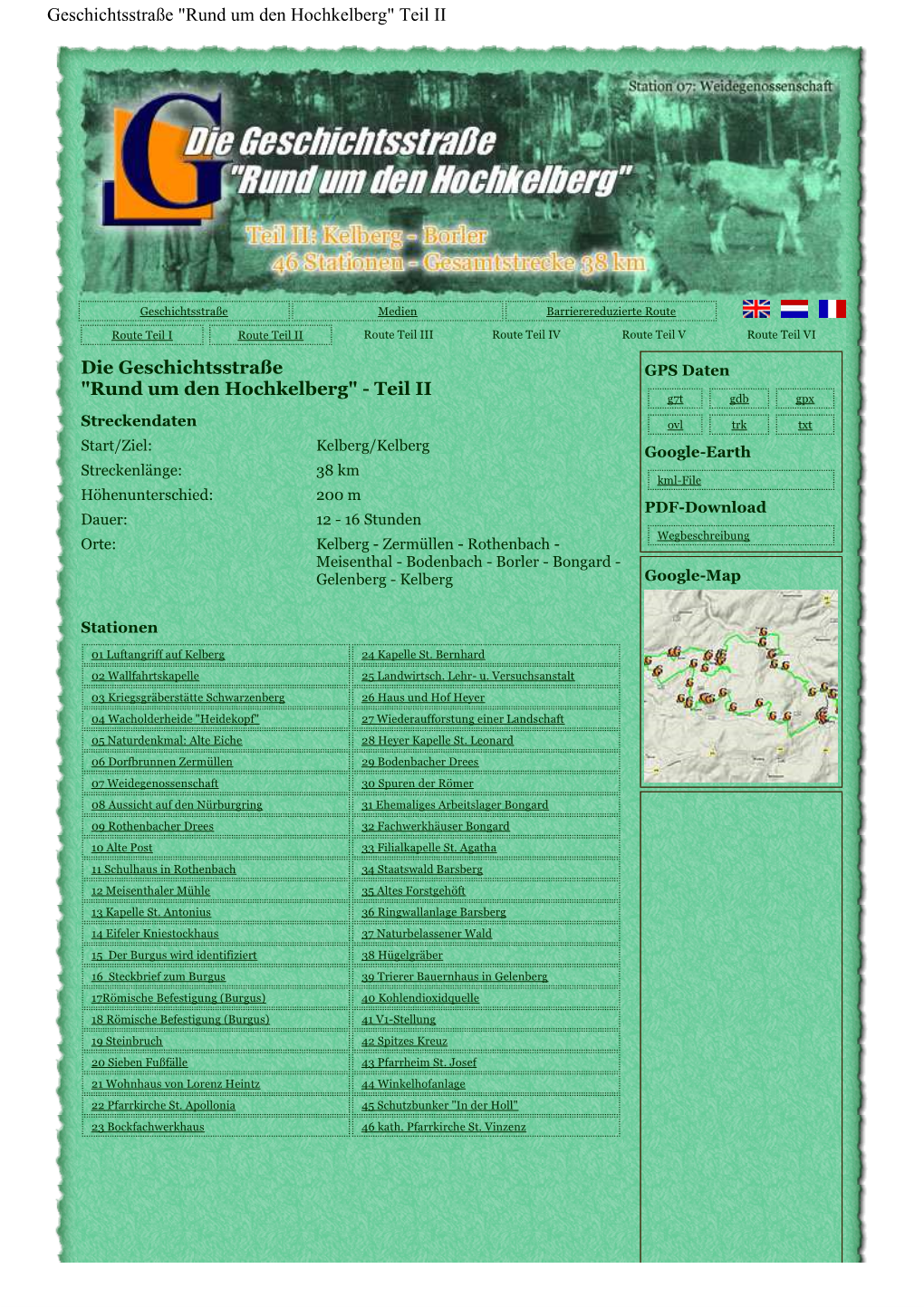 Die Geschichtsstraße "Rund Um Den Hochkelberg"