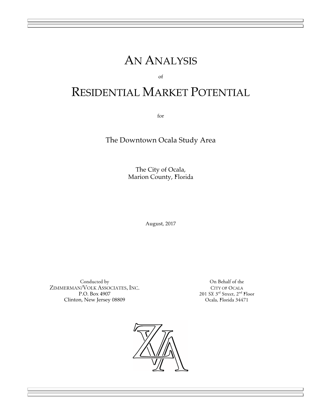 Analysis of Residential Market Potential for Ocala